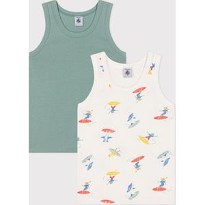 Petit Bateau Tanktops (verpakking van 2 stuks) voor kinderen en jongeren, Versie 1., 2 anni