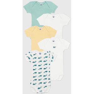 Petit Bateau Nous Body À Manches Courtes (Paquet de 5) Unisexe-Enfants, Variante 1., 24 mois