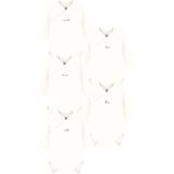 Petit Bateau - Rompertje - Wit - Set van 5 - Lange Mouwen