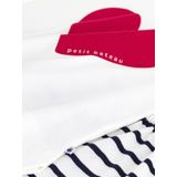 Petit Bateau - Pyjacourt - Katoenen Kinderpyjama - Wit/Blauw