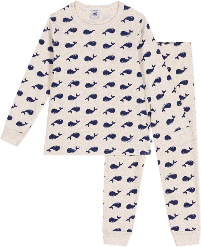 Petit Bateau - Katoenen Pyjama - Walvisprint - Jongens