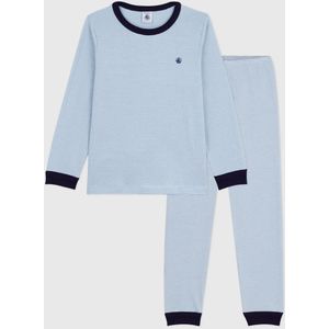 Petit Bateau - Katoenen Kinderpyjama - Rood - Met Tinneroy-Streepje