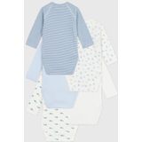 PETIT BATEAU - Rompertjes - Multicolor - Katoen - Set van 5