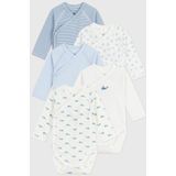 PETIT BATEAU - Rompertjes - Multicolor - Katoen - Set van 5