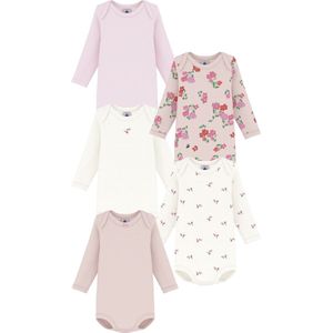 Petit Bateau - Setje Rompertjes - Meisjes - Bloemenprint - Katoen