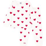 Petit Bateau - Pyjama - Wit - Hartenprint - Kinderen