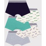 Petit Bateau Setje met katoenen boxershorts met dierenprint voor kinderen