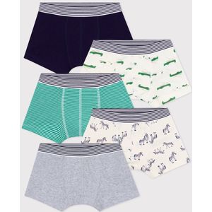 Petit Bateau Setje met katoenen boxershorts met dierenprint voor kinderen