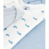 Petit Bateau - Setje Rompertjes - Unisex - Katoen - Walvisprint en Gestreept