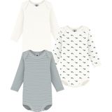 Petit Bateau - Setje Rompertjes - Unisex - Katoen - Walvisprint en Gestreept