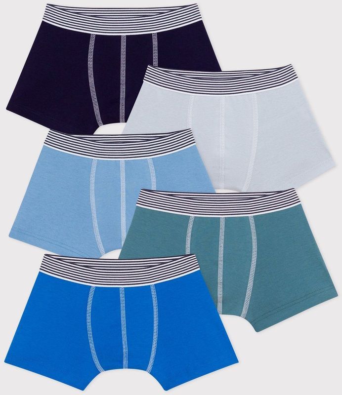 Petit Bateau Setje met effen katoenen boxershorts voor kinderen