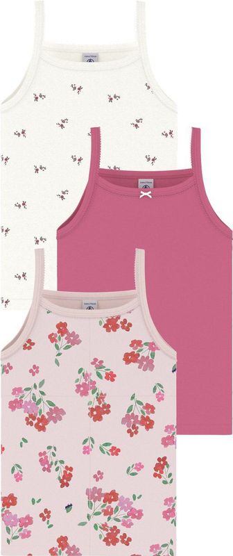Petit Bateau - Setje - Meisjeshemdjes - Met Bandjes - Bloemenprint