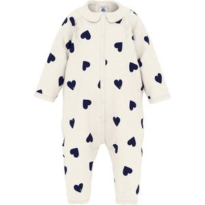 Petit Bateau - Babypyjama - Violet - Katoen - Hartjesprint