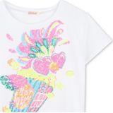 Pailletten Top - Zwart - Jersey - Normale Pasvorm