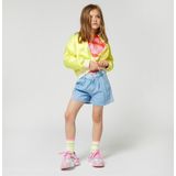 Billieblush - U20890 - Korte Broek - Denim - 4 Zakken, Verstelbare Taille, Paillettenillustratie