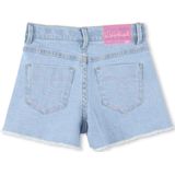 Billieblush - U20890 - Korte Broek - Denim - 4 Zakken, Verstelbare Taille, Paillettenillustratie