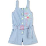 Denim Overall - Blauw - 100% Katoen - Bretels, Drukknoopsluiting