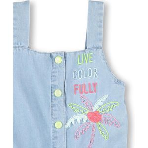 Denim Overall - Blauw - 100% Katoen - Bretels, Drukknoopsluiting