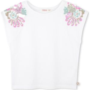 Billieblush - Meisjes Top - Glitter - Zomer - Katoen