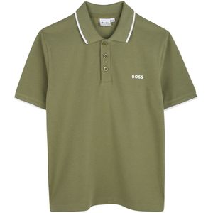 Boss - Polo Junior - Groen - Regular Fit - 100% Katoen
