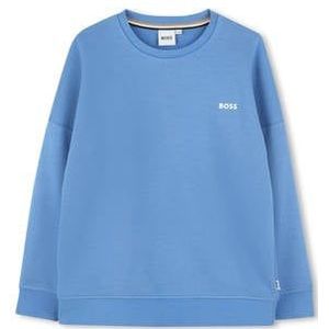 BOSS Kidswear - Kindersweatshirt - Katoenmixfleece - Met Contrastlogo