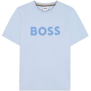 BOSS - Large Logo T-shirt - Lichtblauw - Junior