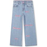 Billie Blush - Wide Leg - Jeans - Met Geborduurde Woorden - 110
