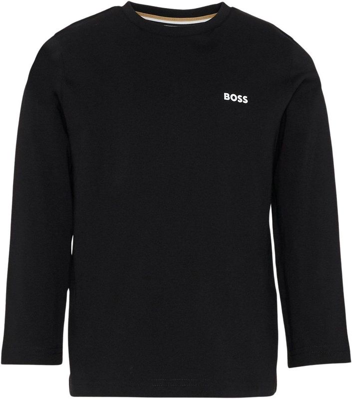 BOSS - T-shirt - Zwart - Jongens - Lange Mouwen