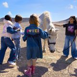 Billieblush - Jeans - Medium Blauw - Met Hartjesprint