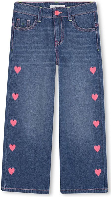 Billieblush - Jeans - Medium Blauw - Met Hartjesprint