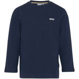 BOSS - T-shirt - Bleu cargo - Jongens - Lange Mouwen