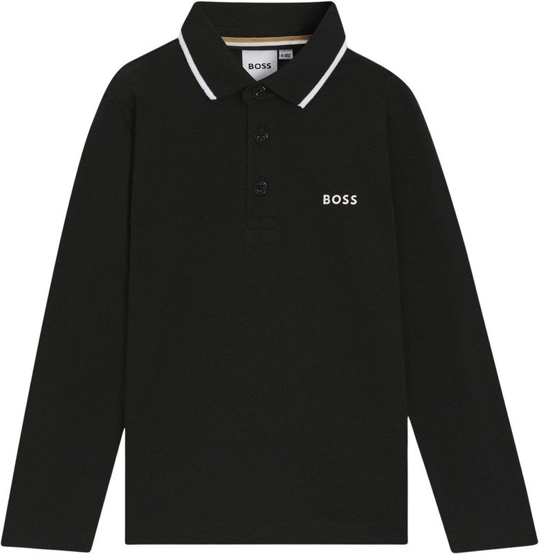 BOSS - J52330 - Poloshirt - Zwart - Lange Mouwen