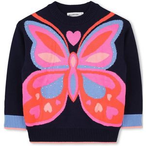 Billieblush - U21368 - Vlindertrui - Marineblauw - Katoen - Casual