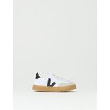 Veja - Small Volley - Sneakers - Wit en Zwart - 100% Organisch Katoen