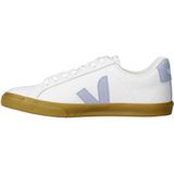 Veja - Esplar Logo - Leren Sneakers - Wit Lichtblauw