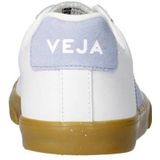 Veja - Esplar Logo - Leren Sneakers - Wit Lichtblauw