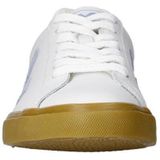 Veja - Esplar Logo - Leren Sneakers - Wit Lichtblauw