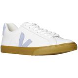Veja - Esplar Logo - Leren Sneakers - Wit Lichtblauw