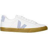 Veja - Esplar Logo - Leren Sneakers - Wit Lichtblauw