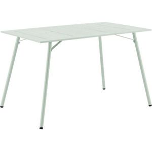 Rechthoekige tuintafel - 120 cm - Staal - Grijs