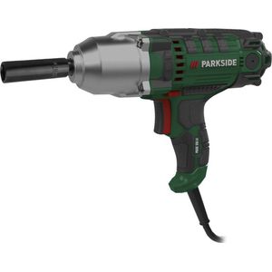 PARKSIDE® Elektrische slagmoersleutel - Vermogen: 550 W - Draaimoment: max. 500 Nm - Toerental: 3.700 tpm - Inclusief 4x stopcontacten (17 mm, 19 mm, 21 mm, 22 mm), 1x reservekoolborstelset