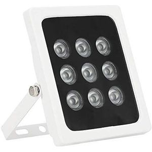 IR Infrarood invullichtpaneel, IP66 Waterdicht Buitenbeveiliging IR Illuminator Cameralicht, LED-nachtzichtschijnwerper voor beveiliging CCTV-camera 20 m/65,6 ft Lange afstand 90 graden groothoek