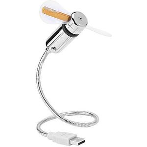 USB LED RGB programmeerbare ventilator, USB mini flexibele ventilator met zachte ventilatorbladen, aangepaste flexibele nek, USB-ventilator voor pc notebook laptop