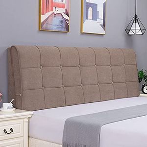 Bedside rugleuningkussen Memory Foam Filled leesvoer Pillow uitneembare en wasbare Hotel Sofa Positioning Ondersteuning Sierkussen geschikt voor bedden zonder Headboard,F1,78.7×22.8×2.3 in