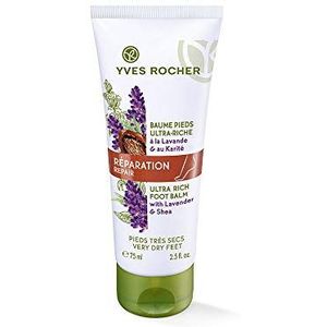 Yves Rocher Weekmakerbehandeling voor gedehydrateerde en gebarsten voeten, voetbalsem, lavendel, per stuk verpakt (75 ml)