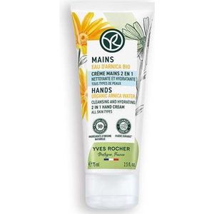 Yves Rocher Mains Hydraterende Handcrème met Antibacteriele Ingredienten Organic Arnica Water 75 ml