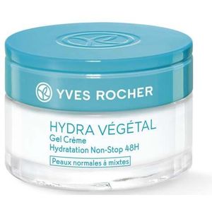 Yves Rocher HYDRA VÉGÉTAL Gel-crème, non-stop vocht, 48 uur, 50 ml, intensieve vochtinbrengende crème voor dag en nacht