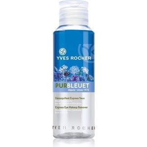 Yves Rocher Pure Bleut Express Oogmake-upremover, make-up remover voor waterdichte make-up, 1 x flacon 100 ml