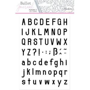 Aladine Bullet Dagboek Foam Stamps Alfabet 3