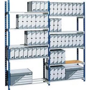 PAPERFLOW Anbau-Schwerlastregal RangEco 517S blau 100,0 x 68,0 x 200,0 cm